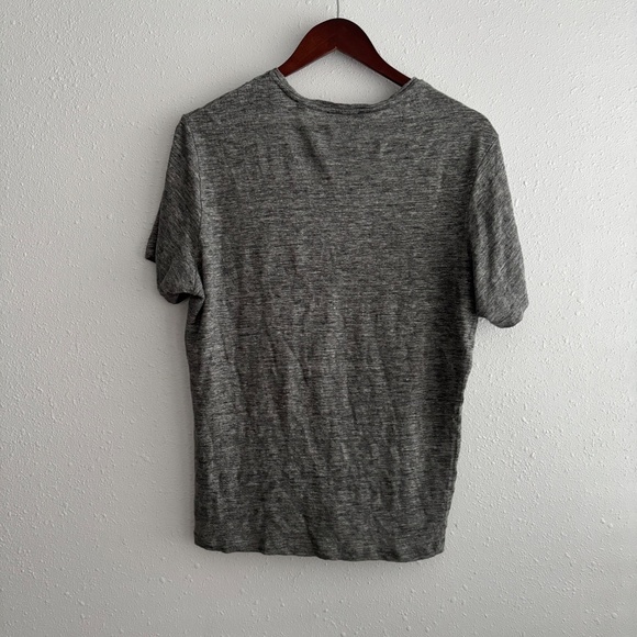 The Kooples Men's Light Grey Metal Skulls Pocket Tee - Picture 4 of 5